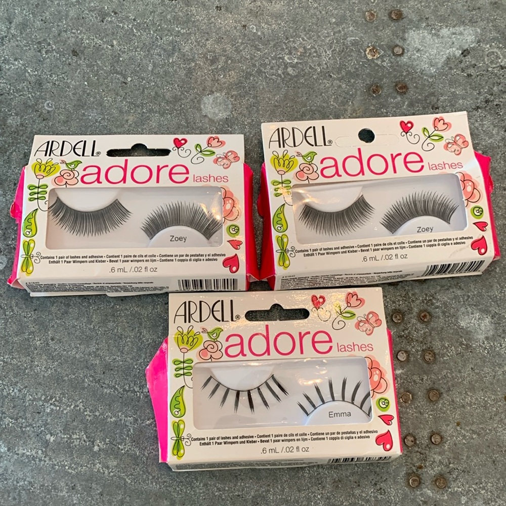 Three Pairs New Ardell Lashes